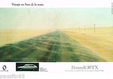 PUBLICITE ADVERTISING 065  1979  RENAULT 30 TX  v6  ( 2 pages)