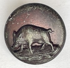 BOUTON ANCIEN métal embouti (
