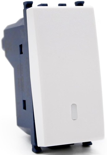 Bouton unipolaire blanc