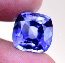 Coussin naturel bleu royal saphir de Ceylan 10,50 ct certifié pierre précieus...