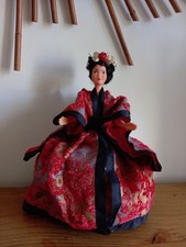 ANCIENNE POUPÉE FOLKLORIQUE PAYS JAPON GEISHA VINTAGE FRENCH FOLK DOLL