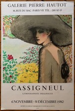 Cassigneul Pierre affiche en lithographie Mourlot 1980 Galerie Pierre Hautot