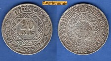 Maroc 20 Francs 1352 argent