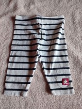 Legging rayé blanc et bleu