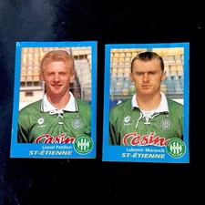 Lot 2 images vignette Panini  Football  Foot 96 / 1996 St Etienne # 319 # 447