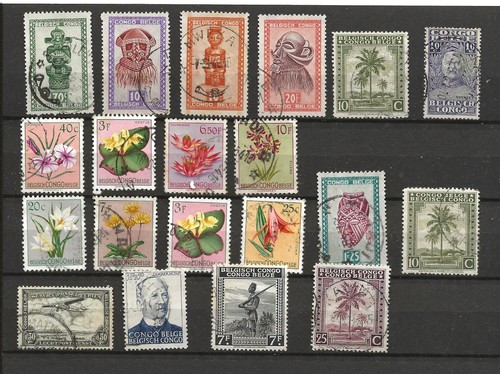 Lot timbres du congo - de,
