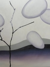 Abstrait Minmal Blanc Gris