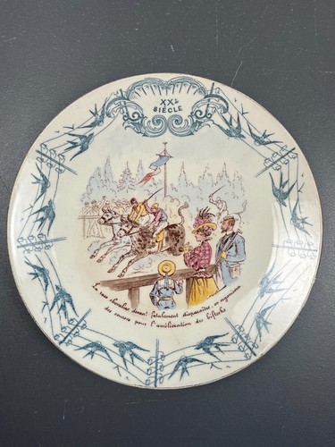 Assiette parlante ancienne - assiette,
