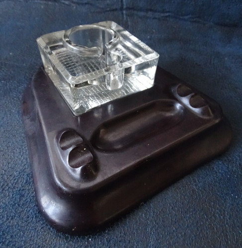 Encrier bakélite verre - encrier,