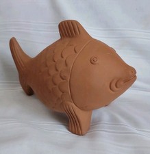 Tirelire en terre Cuite Forme Poisson 