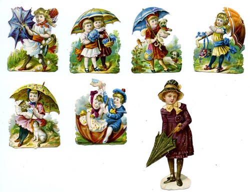Decoupi ancien enfants - enfants, avec