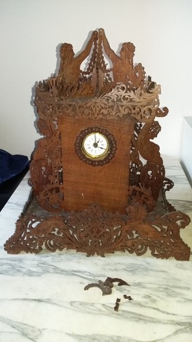 Rare ancienne grande pendule - ancienne,
