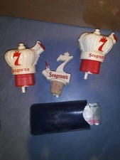 VINTAGE 3 SEAGRAM'S CROWN "7"