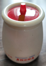 Ancien pot de moutarde AMORA en opaline - DIJON France (avec son couvercle)
