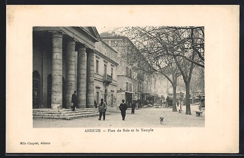 Cpa anduze plan - anduze,, de