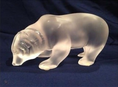 Rare figurine ours - , lalique
