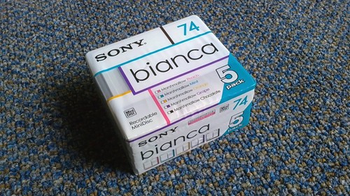 Minidisc sony bianca série - minidisc,