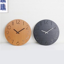 Horloge murale en bois muet