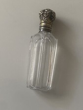 flacon à sels 19 Eme En Cristal Et Argent