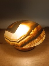 Ancienne Lampe Champignon en Onyx Art Déco 23 cm