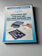 BOX POUR 5 SERIES EUROS DE 1ct A 2€? DANS UN TIROIR TAPISSE DE VELOUR  BLEU
