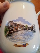 un pot ou carafe en terre cuite émaillée hauteur 13 cm