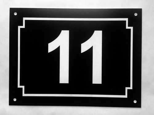 Plaque pvc numero rue de - pvc,