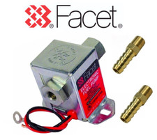 FACET 40106/SS502 12v Pompe Carburant Électrique 4.5 - 7.0 Psi + 10mm Tuyau )+