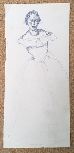 Dessin original croquis femme - croquis,