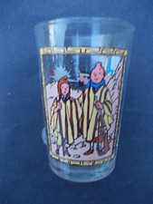 HERGE TINTIN Verre 1994 VERSION BELGE DE ZONNE TEMPEL Amora 10 cm Temple Soleil