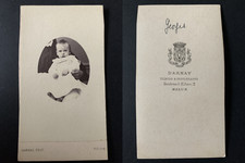 Darnay, Melun, le petit Georges CDV vintage albumen print Tirage albuminé  6