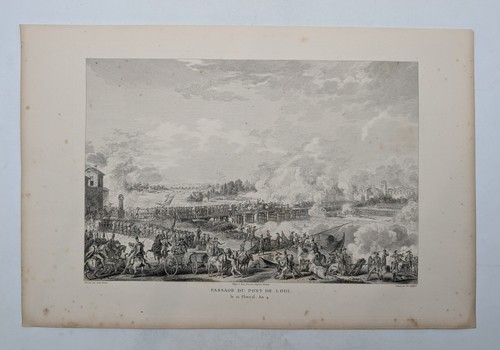 Gravure ancienne pont - gravure, de