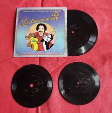 PIF & HERCULE - LOT DE 3 DISQUES VINYLES FLEXIBLES - BON ÉTAT