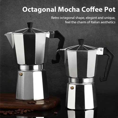 Compact moka pot brew - moka, rich
