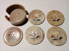 Dessous de Verre x 5 en Pierre et Nacre