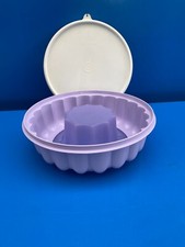TUPPERWARE grand moule à Gâteaux couronne Charlotte violet  Ø23 cm VINTAGE TBE