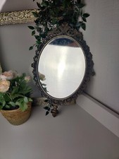 Miroir  en Laiton Doré -