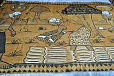 Grand bogolan panneau décoratif  1,84 m x 1,04 m