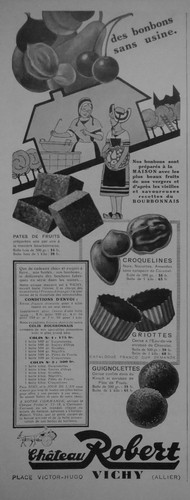 Publicité 1931 chateau robert - publicitÉ,