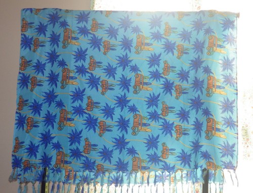 Large tropical blue - tropical, hawaiian