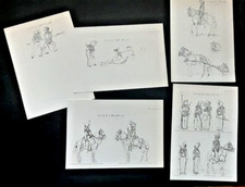 Maurice Toussaint Artillerie de la Garde Royale 5 planches Soldats de carte à pe