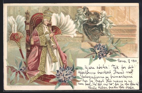 Carte postale pape - carte,