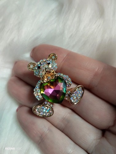 Broche pendentif ours - , en