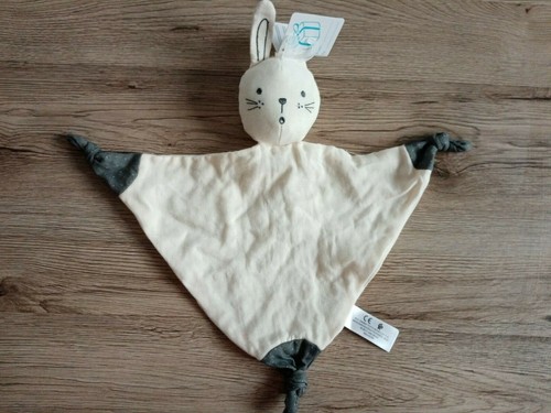 Doudou plat lapin lange - , blanc