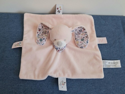 Doudou plat lapin rose - doudou,