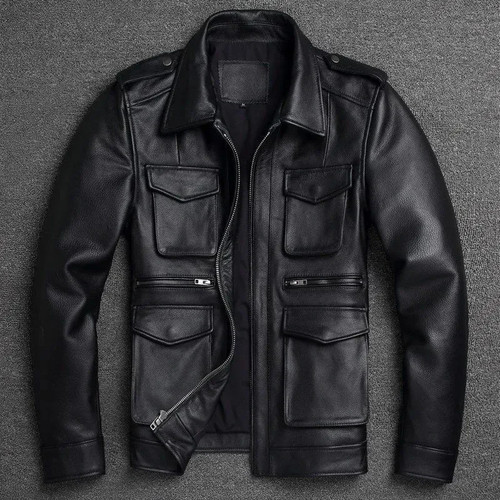 Manteau homme noir 100 cuir - 100, %