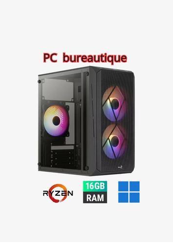 Fixe bureautique ryzen 3 - pc,