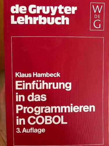 Gruyter programmation cobol - de,