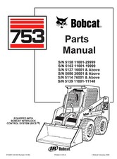 Bobcat 753 – Reparaturhandbuch- Parts Manual Sur Papier Imprimé