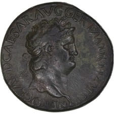 Néron, Sesterce, 62-68, Lugdunum, Bronze, TTB, RIC:430